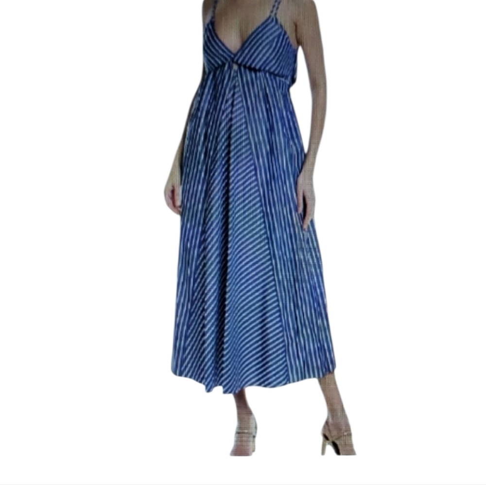 Rebecca Taylor Blue and White Sleeveless Sundress Size 0